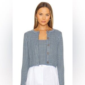 Stitches and Stripes Poplar Cardigan in Cornflower Blue